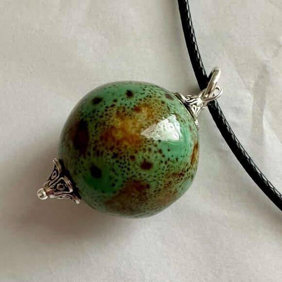 Boho BUNDLE (3) Ceramic Beads Pendants Chocker Necklaces Minimalist Boho Gipsy - Picture 14 of 15